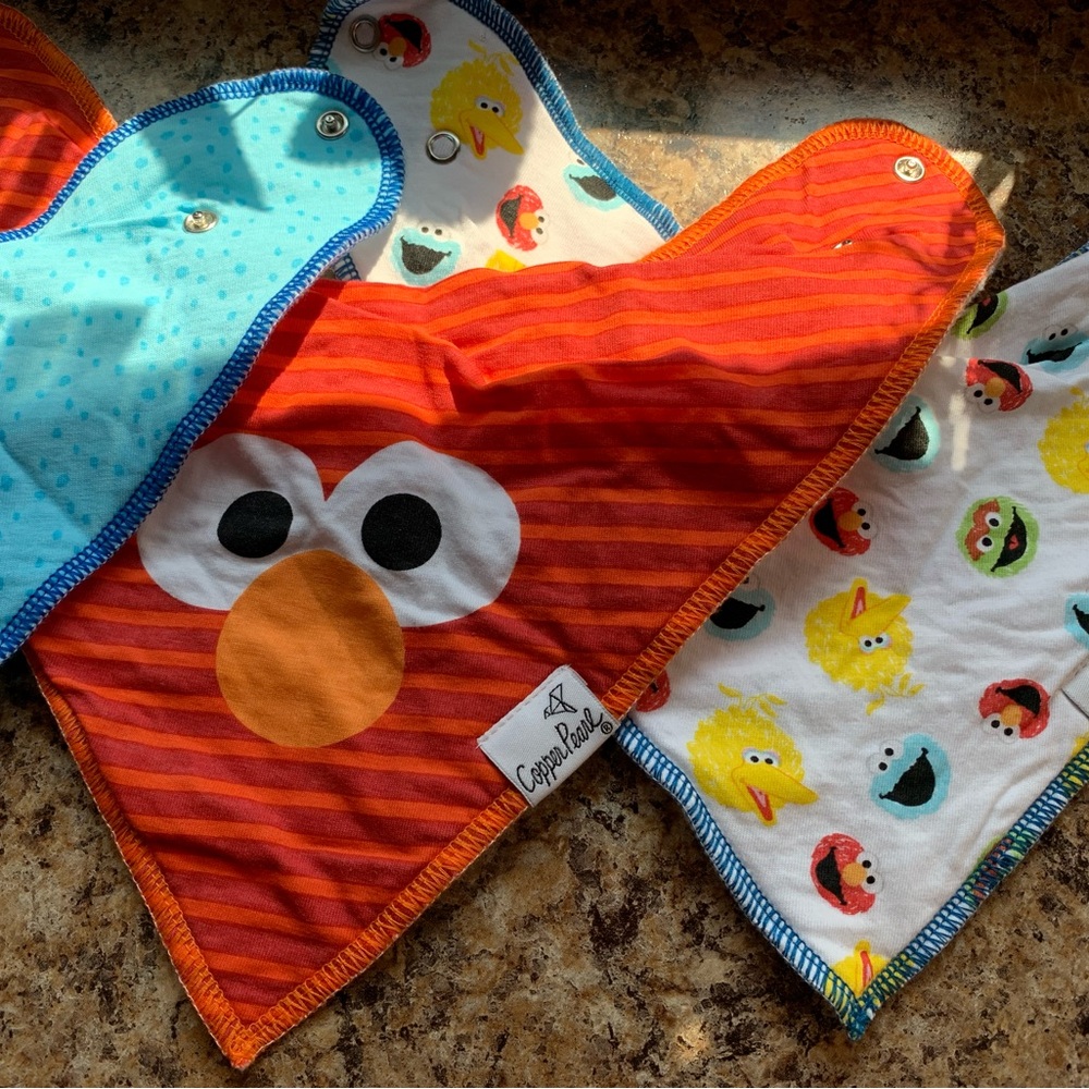 Copper Pearl Bandana Bibs Sesame Street - Picture 3 of 4